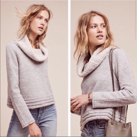 Anthropologie Sweaters - Anthropologie Sleeping on Snow Wool Alpaca Sweater